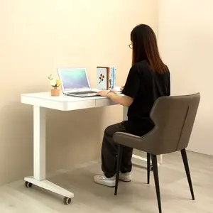 ZGO Electric Height Adjustable Sit Stand Boss White Office Desk Standing Desk Adjustable Desk Frame