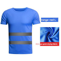 Camiseta de Seguridad de Alta Visibilidad CLASE 3, de Secado Rápido y Transpirable, para Trabajo y Construcción, en Amarillo y Naranja
