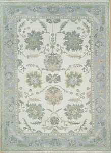 Alfombras anudadas a mano recién llegadas hechas de lana pura, alfombras de lana anudadas a mano de primera calidad, diseño Ushak - Product Image 2