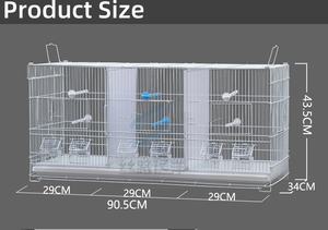 כלוב ציפורים איכותי תלת-חלקי לגידול ציפורים, כלוב תוכים גדול וניתן להסרה - Product Image 4