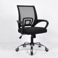 Hot Home Office Guest Chaise de bureau d'attente réglable en hauteur pivotant Orange Mesh Visiteurs Chaises d'invité pour bureau moderne