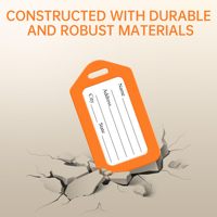 Etiquetas de Equipaje JIANJI Personalizadas en PVC, Modernas, Suaves y Duraderas, con Patrón Sólido, Impermeables y Portátiles para Maletas, Mochilas y Bolsos