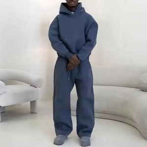 YITE Fabricant de Survêtements Unisexes Ensemble Sweat à Capuche et Pantalon de Jogging Oversize Épais Uni en Molleton Français Personnalisé pour Homme - Product Image 3