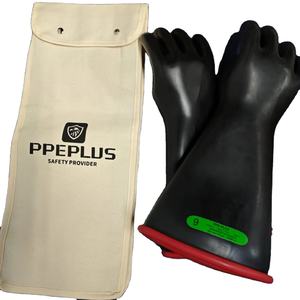 قفازات عازلة كهربائية LEC للعمل تحت الجهد، قفازات جلد الماعز، قفازات عازلة للكهربائيين وعمال الكهرباء - Product Image 4