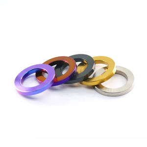 Rondelle plate ronde en aluminium AL 6061 7075, titane de qualité 5, qualité 2 GR2 GR5, couleur anodisée, grand format, DIN125 DIN9021 - Product Image 3