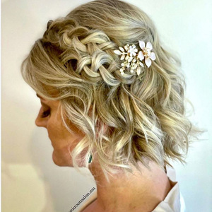 Peigne <span class=keywords><strong>à</strong></span> cheveux en perles fait main avec peinture <span class=keywords><strong>à</strong></span> l'huile florale pour coiffure de mariée, petits accessoires, style Europe et Amérique, vente directe d'usine transfrontalière - Product Image 2