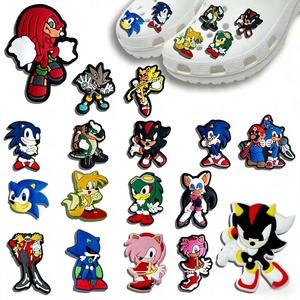 Nouveauté HY 2026 : Breloques Personnages <span class=keywords><strong>Sonic</strong></span> Disponibles – Designs Promotionnels, Breloques PVC pour Chaussures, Décoration pour Crocs, Cadeau DIY - Product Image 1