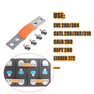 Batería Lifepo4 de 12V, Conector de cobre de barra colectora Flexible, barra colectora de 4 agujeros EVE 280K, barra colectora de doble orificio para EVE 280K 310Ah 304A Lifepo4 - Product Image 3