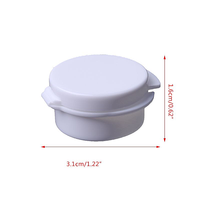 5ml 5g PP Matériel Blanc Clair Mini Joint En Plastique Pot Capsules Médicales Poudre Sèche Pot Conteneur avec PP Flip Snap Cap