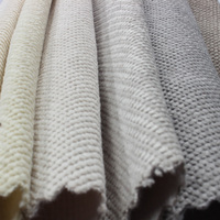 Tissu en velours durable en stock, laminé d'un côté en suède, pour la décoration des chaises d'hôtel et de salle à manger