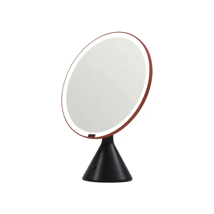 2023 Hot New Products Simplicity Style Desktop Sensor LED Smart Makeup Mirror For Girl