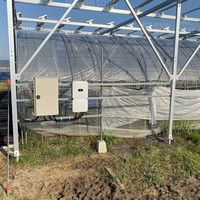 Nouveau design 10kw 1mw énergie solaire encadrée modules Pv système d'installation de ferme de serre solaire structure solaire