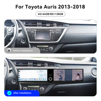 Pantalla Interactiva Dual de 12.3 Pulgadas Foforfor para Toyota Auris 2013-2018, Android 13, Radio con Navegación GPS, Carplay Inalámbrico OEM