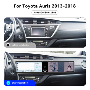 Écran interactif double 12,3 pouces Foforfor pour <span class=keywords><strong>Toyota</strong></span> <span class=keywords><strong>Auris</strong></span> 2013-2018, Android 13, autoradio GPS DSP, CarPlay sans fil, OEM - Product Image 5