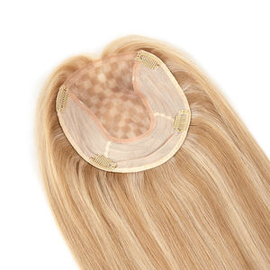 Envío Rápido, Topper de Cabello Humano Europeo Virgen Natural, Color Piano, Base de Seda, Liso, en Stock, 6*7 Mono Net - Product Image 3