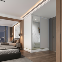 XiLeideng Toilettes et salle de douche portables de luxe, modules de salle de bain préfabriqués, salle de douche modulaire avec toilettes