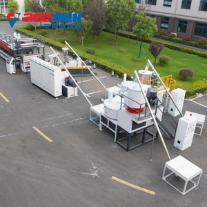 เครื่องขึ้นรูปกระเบื้องหลังคาเคลือบเงา เครื่องจักรผลิตแผ่นหลังคาพีวีซีพลาสติก - Product Image 2