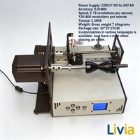 Machine à enrouler les bobines toroïdales Livia CNC PLC pour bobines vocales de haut-parleurs, diamètre de fil de 0,1 à 1,2 mm, certifiée CE