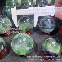 Esfera de Cristal de Fluorita Natural Letsun, Bola de Cristal Pulida, Decoración Feng Shui, Venta al por Mayor, Jiangsu, Colores Mezclados