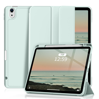 Beauté couleur unie couverture de haute qualité avec étui pour tablette porte-crayon droit pour ipad mini6 8.3 pouces