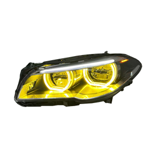 Fari DRL Bicolore SJC Auto Car Parts per <span class=keywords><strong>BMW</strong></span> Serie 5 <span class=keywords><strong>F10</strong></span> F11 2011-2017, Sistema di Illuminazione Anteriore <span class=keywords><strong>LED</strong></span> Aggiornato - Product Image 6