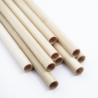 Pailles en bambou personnalisées avec logo de la marque HYF, 100% naturelles, jetables, biodégradables, sans BPA, accessoires de bar pour restaurants, bars, fêtes