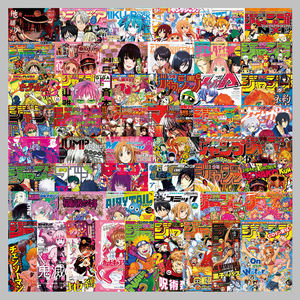 50 pièces, vente chaude en usine, autocollants décoratifs personnalisés, niche, peints, <span class=keywords><strong>manga</strong></span>, pour vitres de voiture et coques de téléphone. - Product Image 5