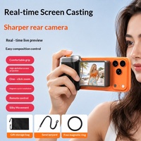 Nouvelle poignée magnétique 2026 pour téléphone portable avec fonction de mise en miroir d'écran, contrôle à distance, vue du viseur de la caméra arrière et accessoires HD