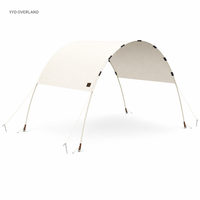 YYD OVERLAND Auvent tunnel de protection solaire en bâche 260G Coton Polyester, imperméable et résistant aux UV, pour le camping, le parc, la plage et l'extérieur