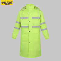 Poncho de pluie une pièce de haute qualité, imperméable, pour travaux routiers, avec bandes réfléchissantes, logo personnalisé, imperméable