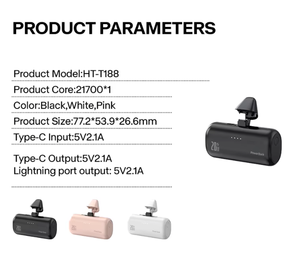 <span class=keywords><strong>Chargeur</strong></span> magnétique sans fil rapide avec logo personnalisé, 2 ports Type-C, prise UK, entrée AC, affichage numérique, <span class=keywords><strong>batterie</strong></span> externe - Product Image 1