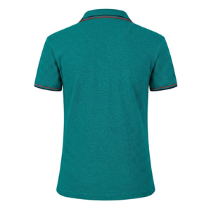 Polo à manches courtes brodé avec logo personnalisé, vente en gros, respirant, uni, décontracté, pour hommes et femmes, séchage rapide, polyester et coton - Product Image 6
