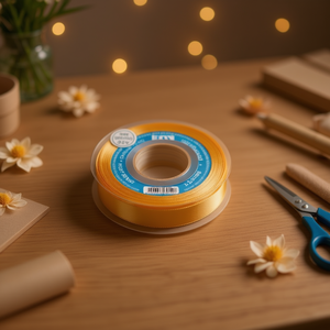 Il nastro in raso 2,5 cm x 25Y oro D36 - Product Image 2