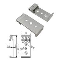 Clip de montage en aluminium 35 mm Kit de rail DIN avec vis pour boîtiers électroniques
