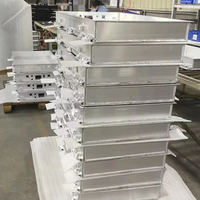 Profils en aluminium légers haute résistance pour plateau de batterie, dissipateur thermique, usinage CNC, finition anodisée, pliage disponible