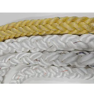 Corda de poliamida 8/12 fios de nylon trançado para corda de ancoragem marinha/de amarração, venda imperdível