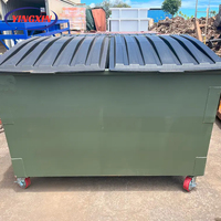 Bacs à déchets empilables en métal pour extérieur, avec levage frontal, sur roues, pour le stockage des déchets, Sumpster Yingxin, recyclage des ordures, garantie 1 an