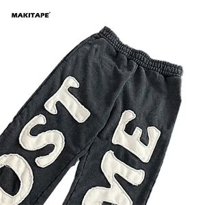 HG112 2023 Fabrication sur mesure pour homme, style streetwear, délavé, poids moyen, écologique, avec broderie de patchs, coupe évasée - Product Image 3