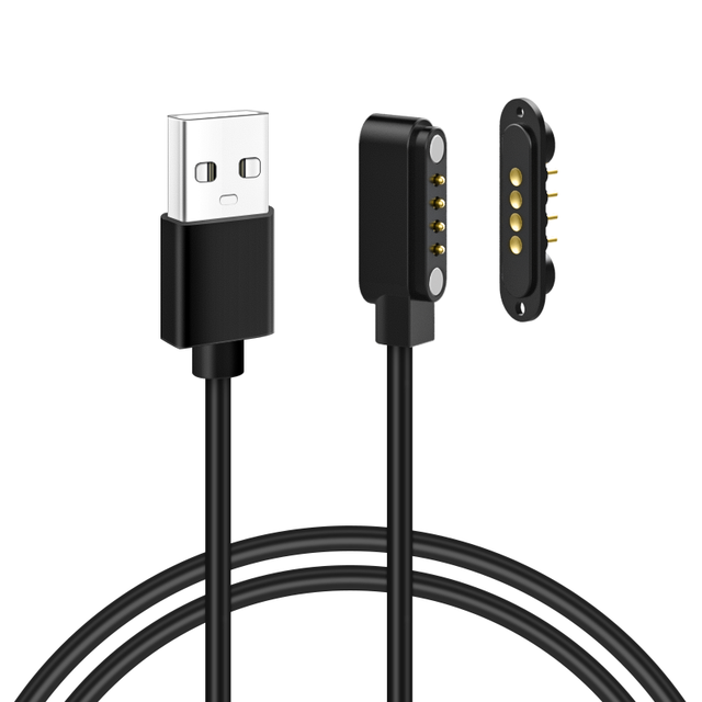 Shenzhen LIKE Automotive 12V 3A 4 Pin Magnetic Pogo Pin Usb Cable Connector