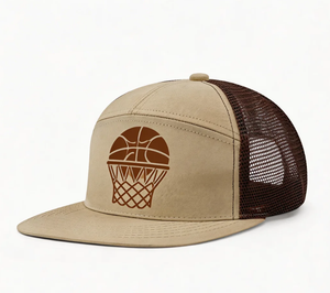 Gorra de camionero impermeable de poliéster Oxford deportiva de alta calidad con estampado interior de cuero personalizado unisex - Product Image 1