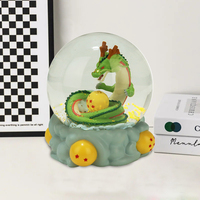 Globe d'eau de dragon en résine à motif animal personnalisable Souvenirs décoratifs en résine et figurines cadeaux