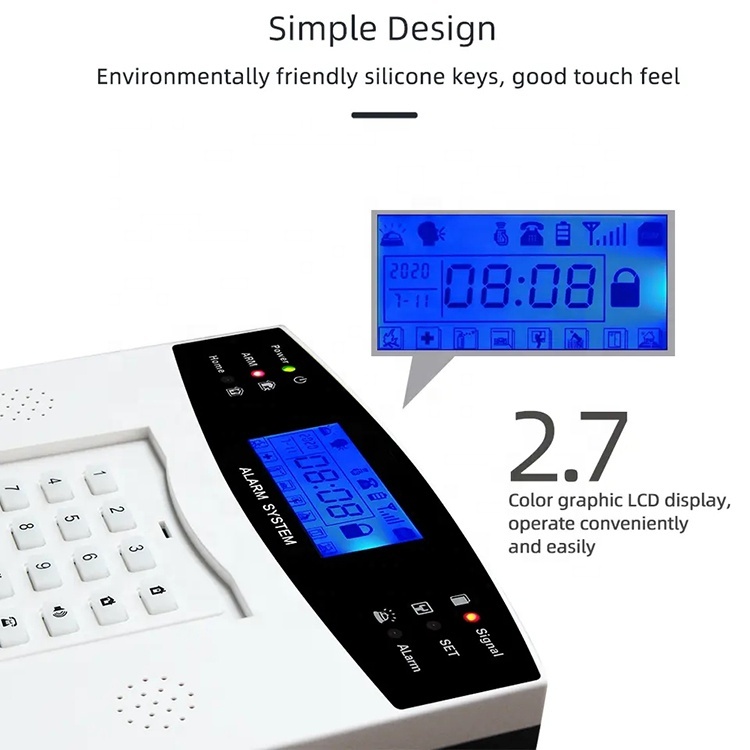 Tuya Wifi GSM 4G Smart Intruder Alarm System 433MHz Door Use Host Control Panel ABS Material Factory Supply IP Alarm Equipment · image 3