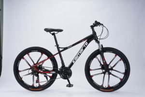 Fourche avant en acier à haute teneur en carbone 26 pouces à suspension complète vtt Cycle 21 vitesses en acier système de frein à disque de vélo de vélo pour l'aventure - Product Image 2