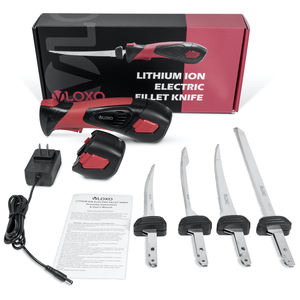 Couteau électrique sans fil rechargeable à lame dentelée pour couper les viandes, la volaille, le pain, le <span class=keywords><strong>poisson</strong></span>, couteau à filet électrique au lithium-ion - Product Image 6