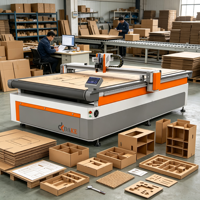 Dake 1625 CNC PLC Oscillerende Messen Snijmachine Golfkarton Vouwmachine Stansloze Snijplotter Verpakkingsdoos Sample