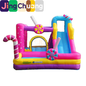 ปราสาทลมเป่าลมสำหรับเด็ก แทรมโพลีนในบ้าน แทรมโพลีนกลางแจ้งพร้อมสไลเดอร์ขนาดเล็ก อุปกรณ์สันทนาการในร่ม ผู้ผลิตอุปกรณ์สนุกสนาน - Product Image 3