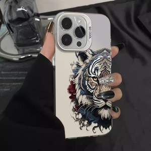 Cartoon <span class=keywords><strong>Tiger</strong></span> Muster Laser druck <span class=keywords><strong>Hard</strong></span> PC TPU Handy-Hülle für Iphone X Xr Xs Max 11 12 13 14 15 16 17 Air Pro max - Product Image 2