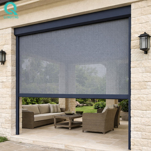 QINGYING - Persianas enrollables automáticas para exteriores de invernaderos, color negro - Product Image 1