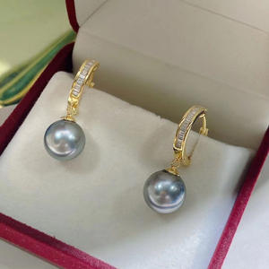 Accessoires en argent S925 pour perles DIY, support d'oreille vide de 4 mm, style tendance, bijoux simples pour la fabrication de bijoux - Product Image 2