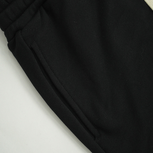 ผ้าฝรั่งเศสเทอร์รี่ผสมคอตตอนโพลีเอสเตอร์ น้ำหนัก 450 แกรม สีดำ ปักลายตามสั่ง ประดับคริสตัล สำหรับผู้ชาย เอวยางยืด ระบายอากาศได้ดี - Product Image 6